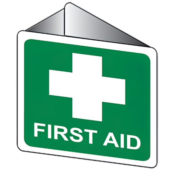 Off-Wall Poly First Aid Sign 22.5 x 22.5cm