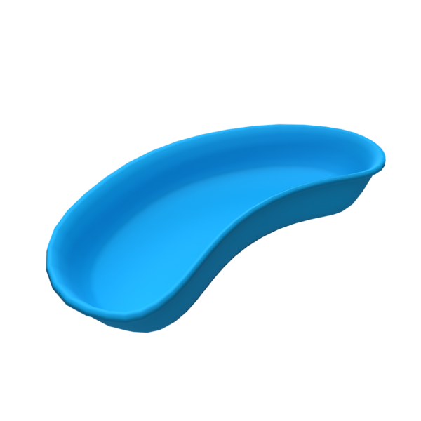 Disposable Blue Plastic Kidney Dish 700mL (230mm)