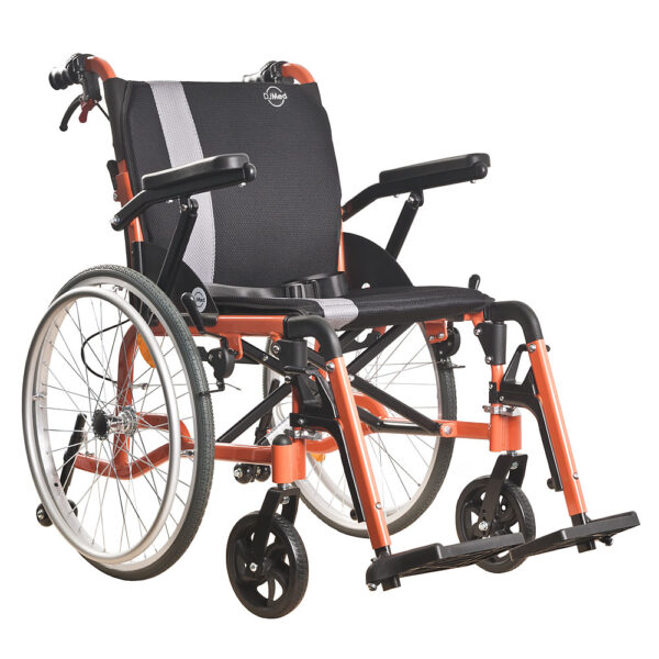 MyRide Self-propelled Wheelchair, Fully-featured - Orange