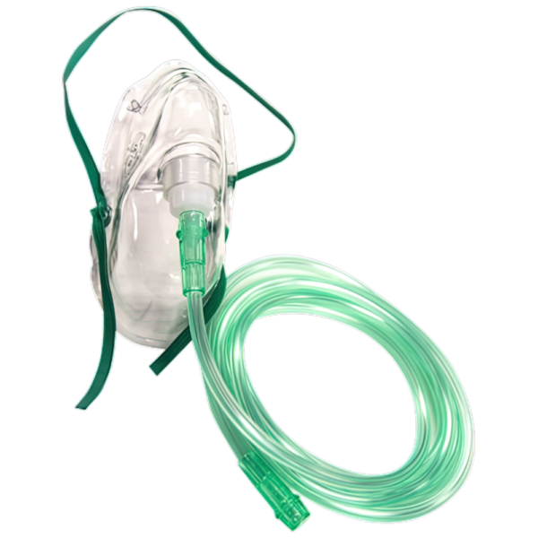 Oxygen Therapy Mask with 2M Tubing - Adult