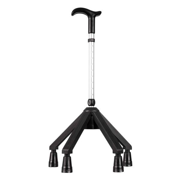 Rebotec Quadro - Stable 4 Point Walking Cane - Black