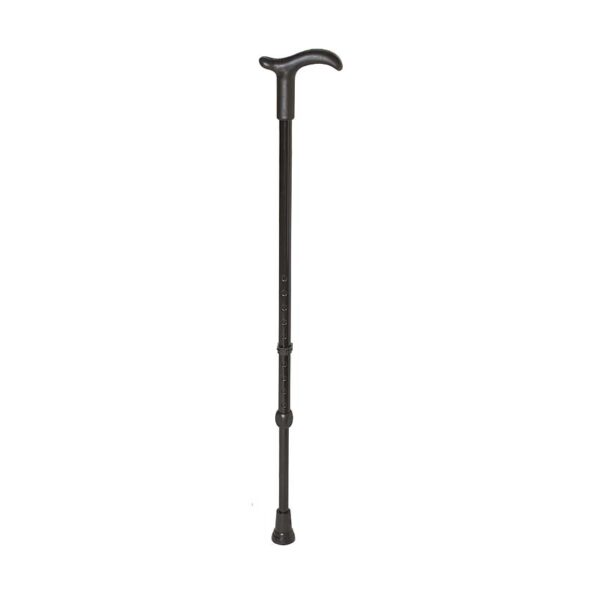 Rebotec Simplex – Walking Stick with Derby Handle - Black