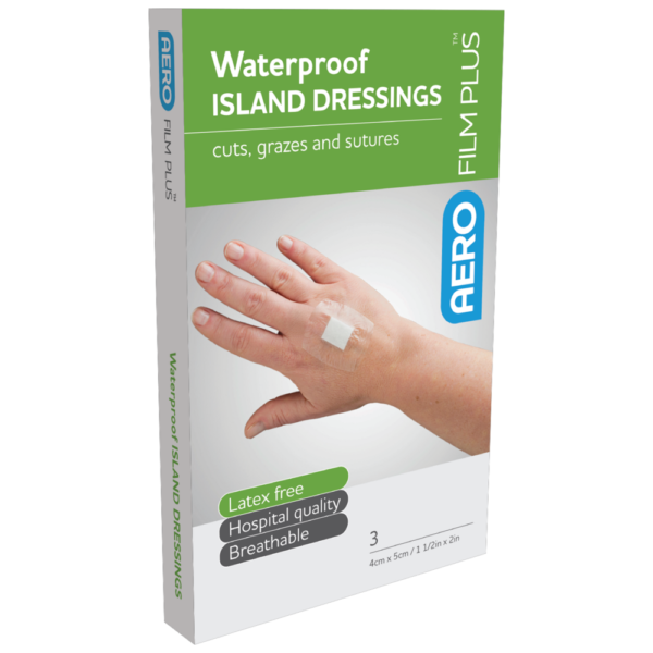 AEROFILM PLUS Waterproof Island Dressing 4 x 5cm Box/3  Env/3