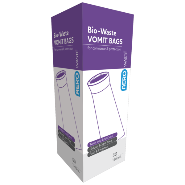 AEROWASTE Bio-Waste Vomit Bag 1500ml Box/50