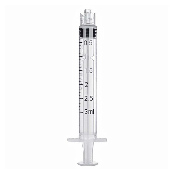 Luer Lock Syringes, Box of 100 - 3mL